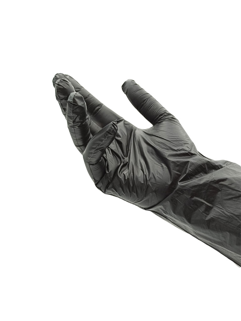 Γάντια Μιας Χρήσης Polyvin Μαύρα Large